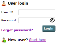 user login fields